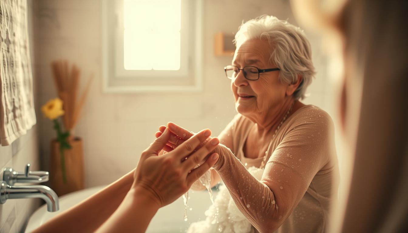 senior hygiene assistance routines