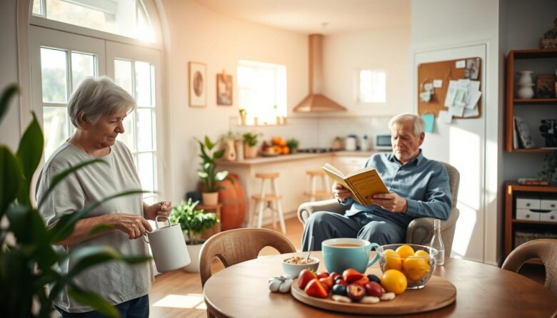 seniors living independently with daily routines