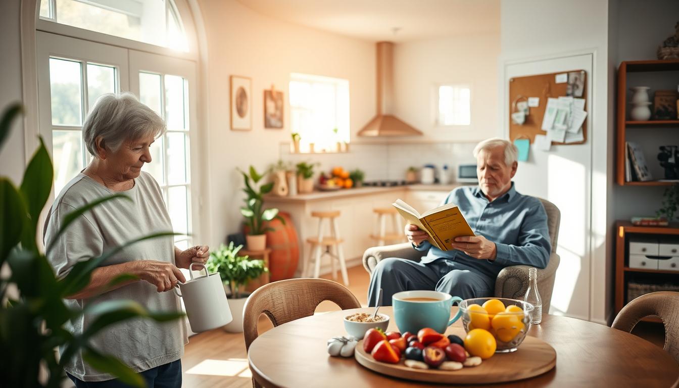 seniors living independently with daily routines