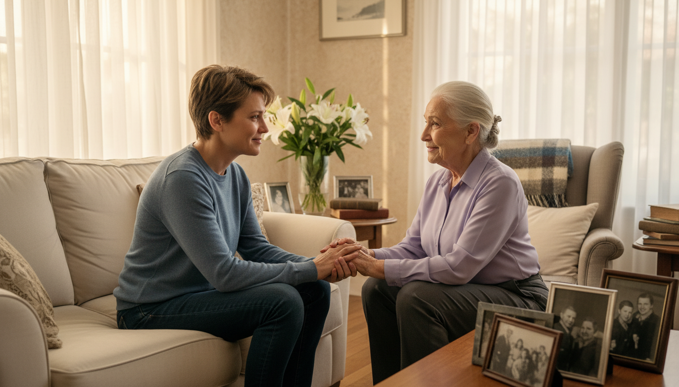 Rebuilding emotional connection with elderly parents