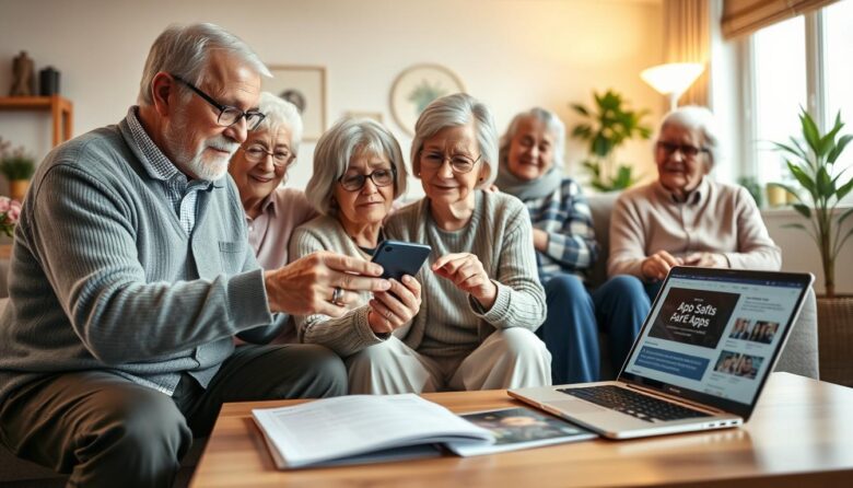 seniors identifying fake apps