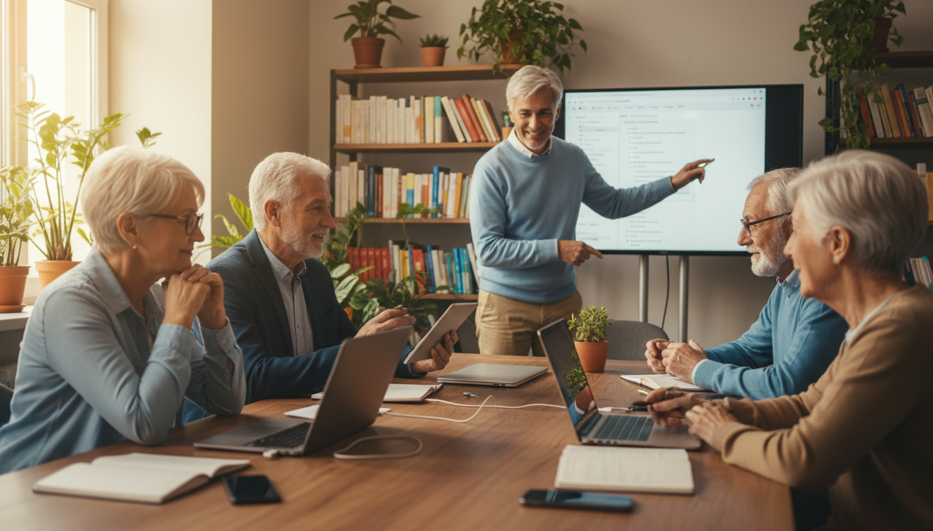 seniors learning technology