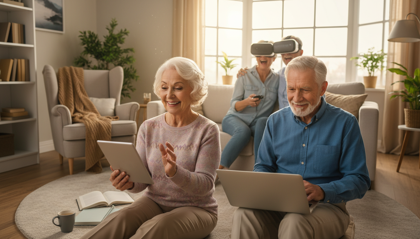 seniors using technology